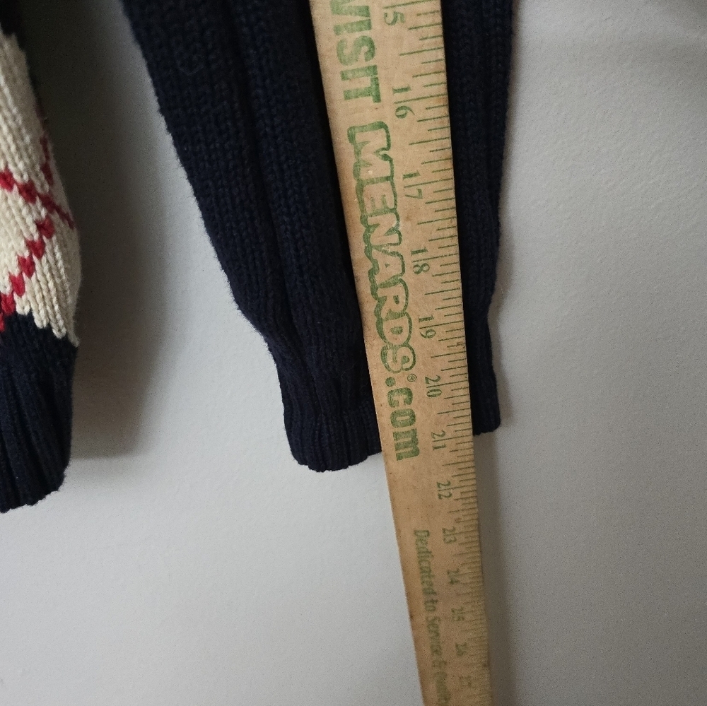 Vintage Izod Women’s M Diamond Argyle Knit Cardigan Preppy Academia Clueless - Picture 9 of 12